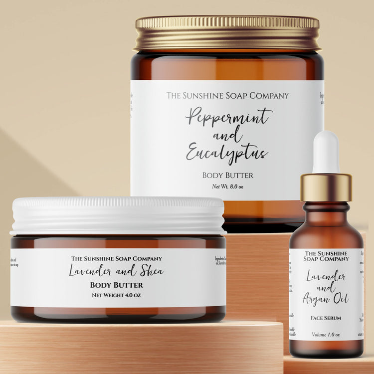 Elegant Minimalist Labels for Packaging Cosmetic Products