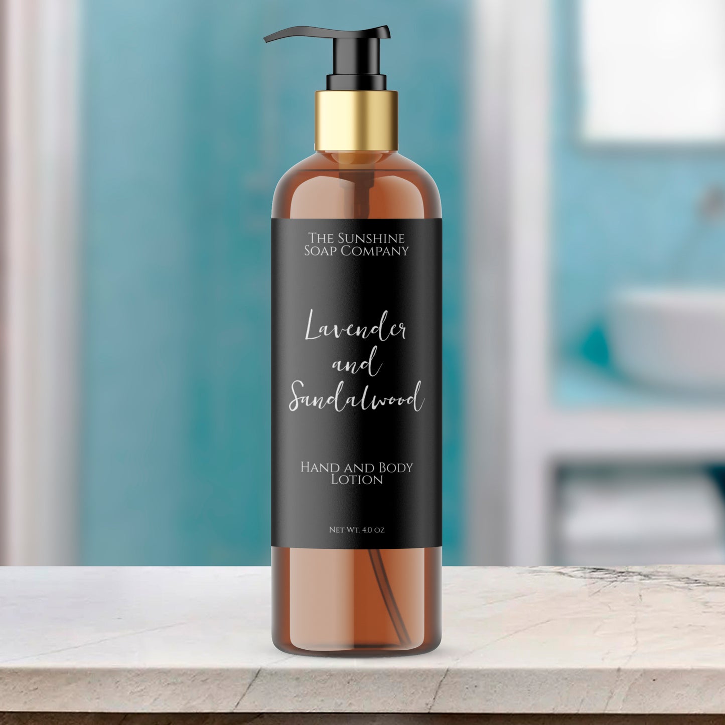 Minimalist black waterproof cosmetics bottle label - 4" x 3.5"
