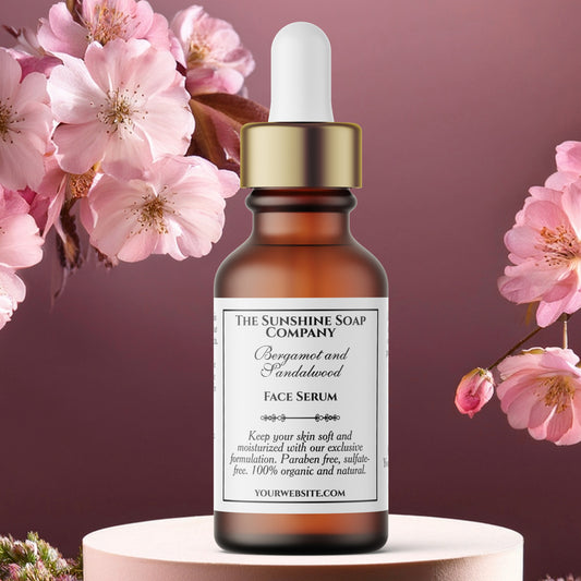 Vintage Style White Dropper Bottle Label With Square Frame