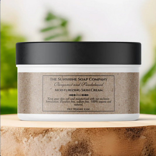 Vintage Style Kraft Paper Style Cosmetics Jar Label with Rectangular Frame