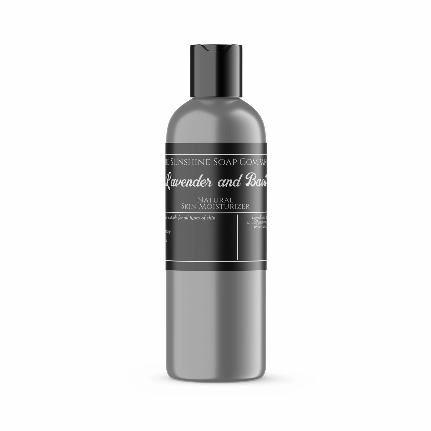 Black and white cosmetics jar label