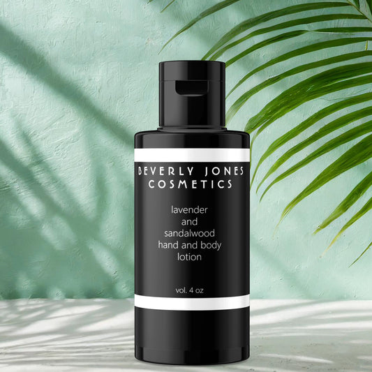 Elegant Black with White Border Cosmetics Label