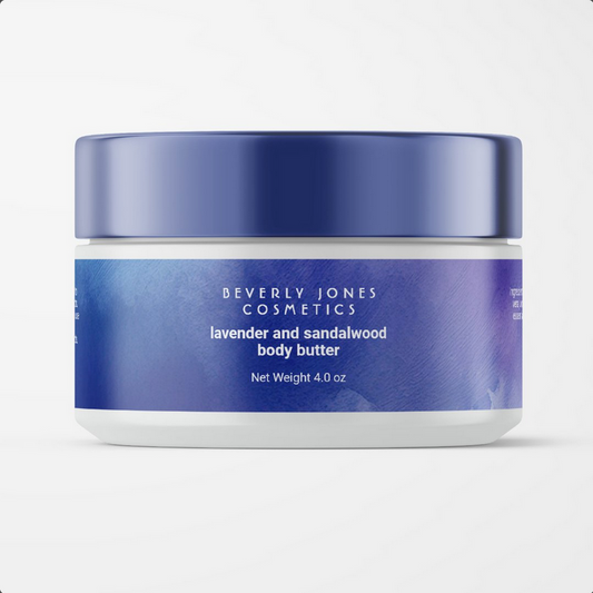 Watercolor Blue and Purple Cosmetics Jar Label