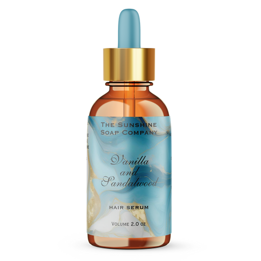 Blue and Gold Waterproof Cosmetics Dropper Bottle Labels