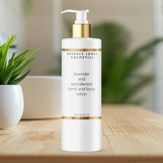 White and faux gold minimalist cosmetics bottle label