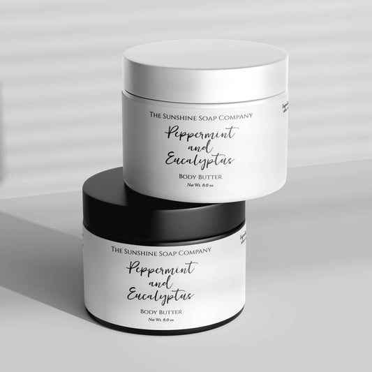 Minimalist White Waterproof Wrap Around Jar Label - 8.25" x 1.75"