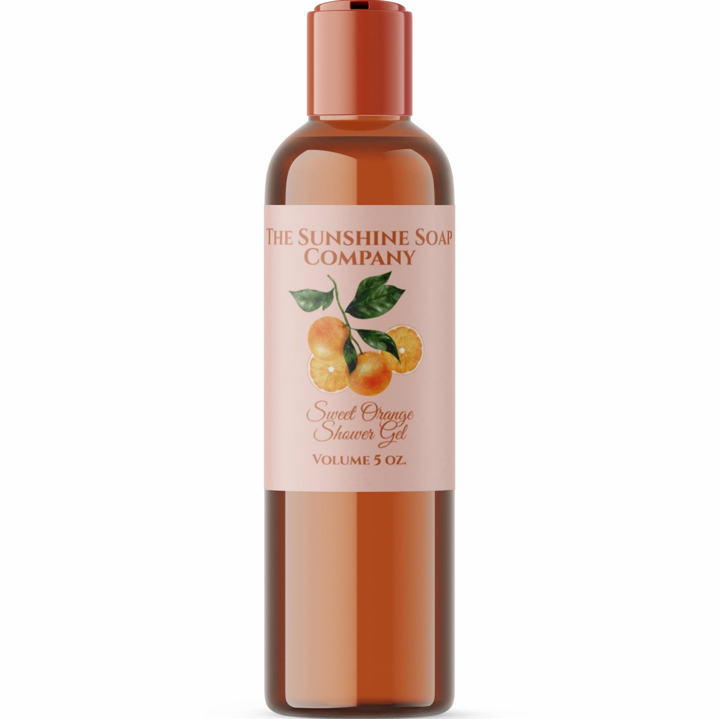 Handmade Soap and Cosmetics Product Packaging Label- orange - v1 - rectangle - 3.75" x 2"