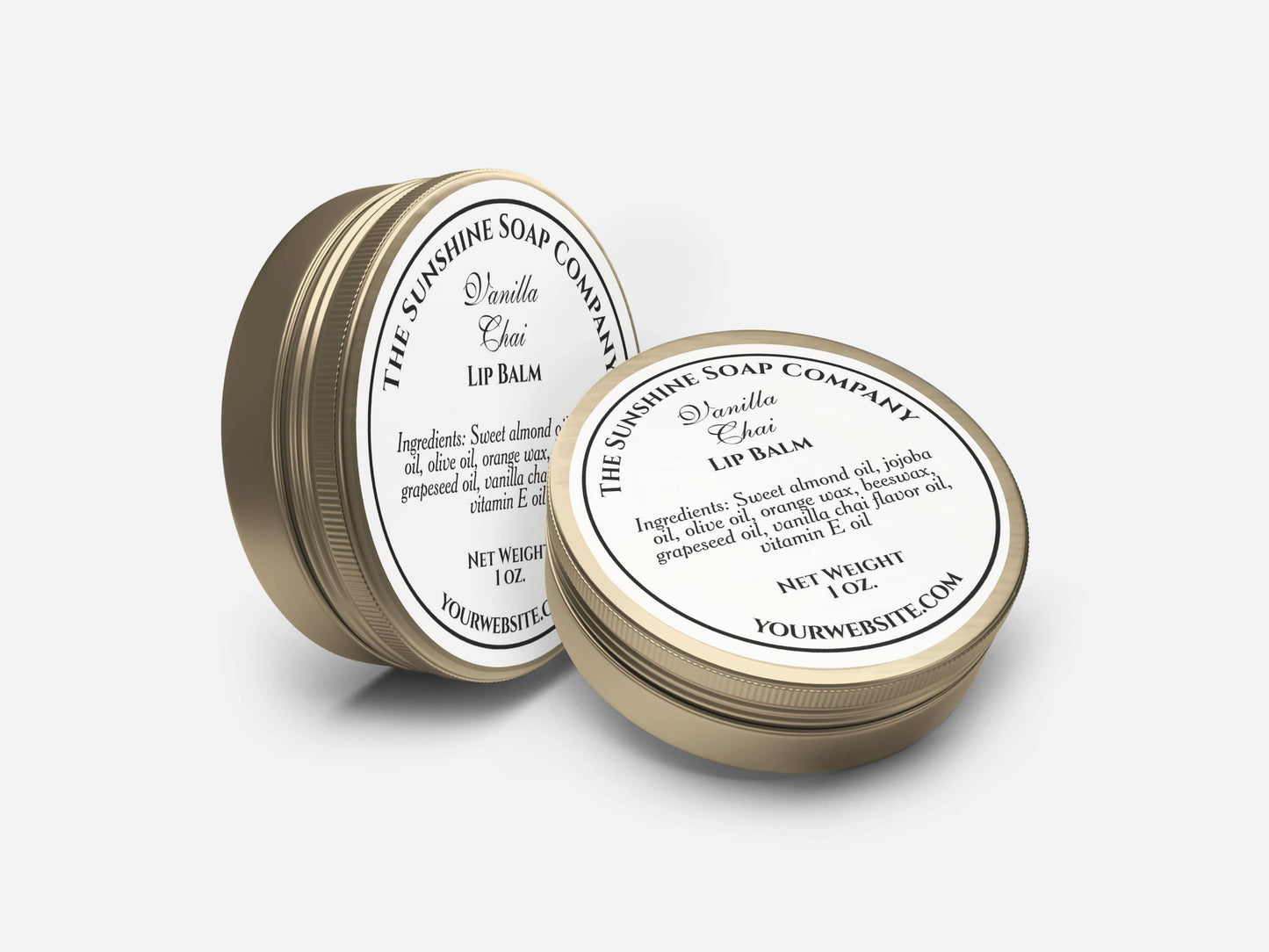 Vintage style white with black text soap cosmetic classic round sticker