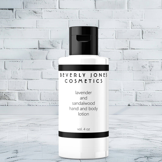 Elegant White w Black Border Cosmetics Label