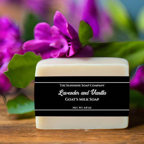 Black with White Text Soap Belly Band