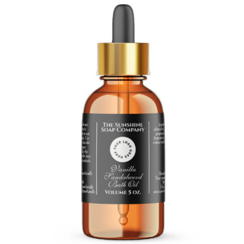 Classic black cosmetics dropper bottle label