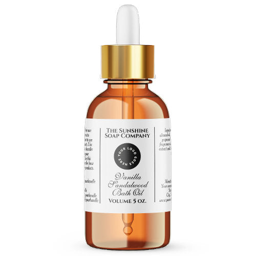 Classic white cosmetics dropper bottle label 2.375 x 1.25