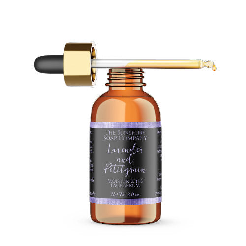 Cosmetics Dropper Bottle Label - Black & Purple