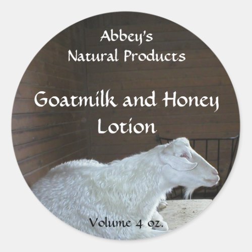Goat Milk Bath Products Label