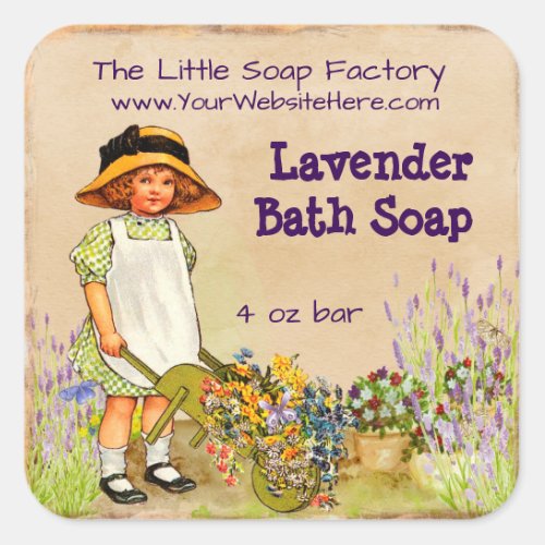 Lavender Soap and Bath Products Label - 1