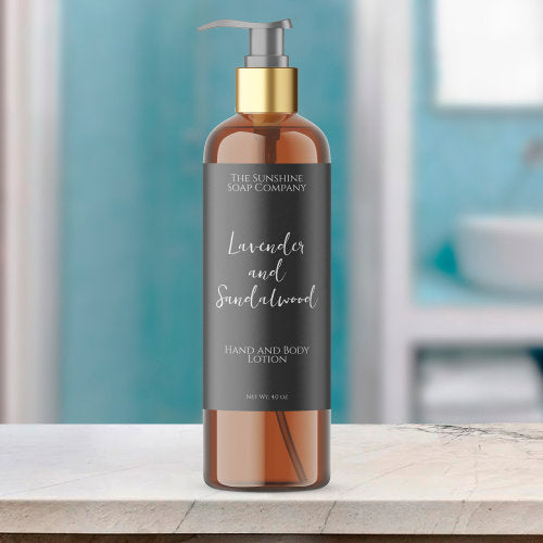 Minimalist grey waterproof cosmetics bottle label