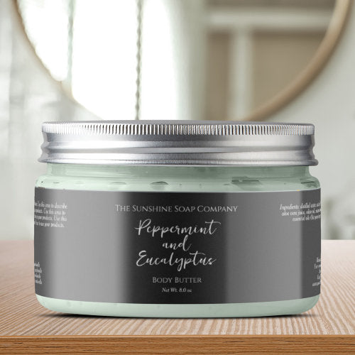 Minimalist Grey Waterproof Cosmetics Jar Label
