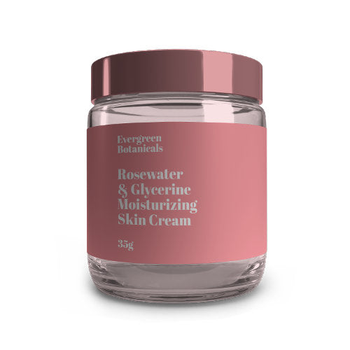 Modern dusty rose waterproof cosmetics jar label