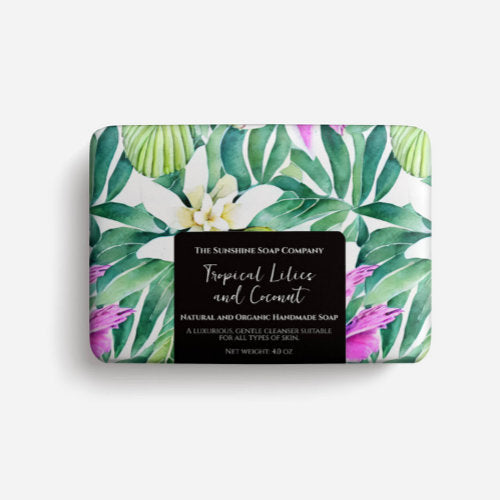 Soap Packaging Paper - tropical flowers