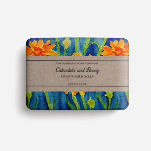 Soap Packaging Paper watercolor calendula flowers