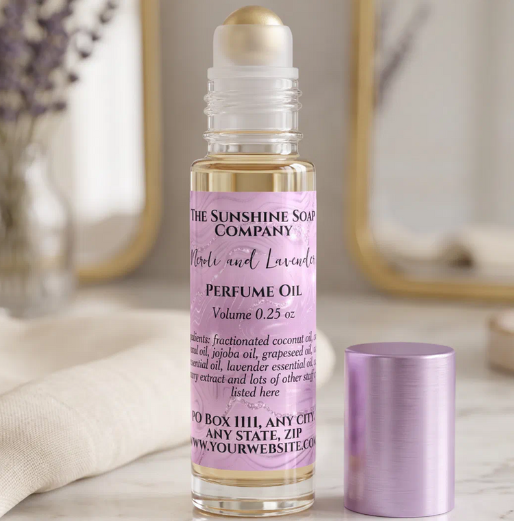 Perfume Roller Bottle Labels