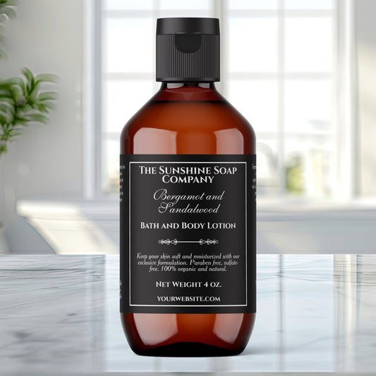 Vintage Style Black Cosmetics Bottle Label 2