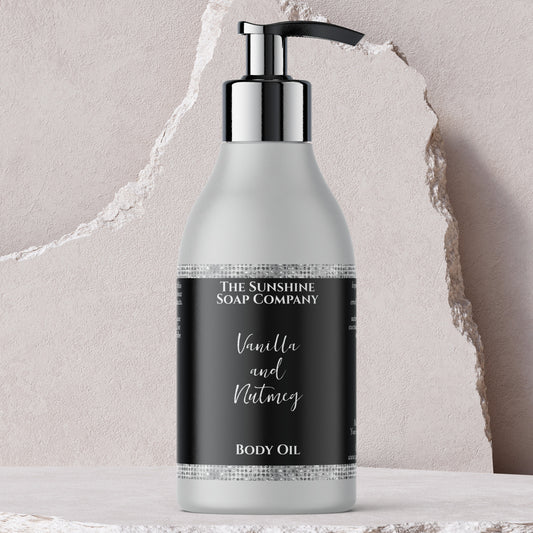 Silver Glitter & Black Cosmetics Bottle Label