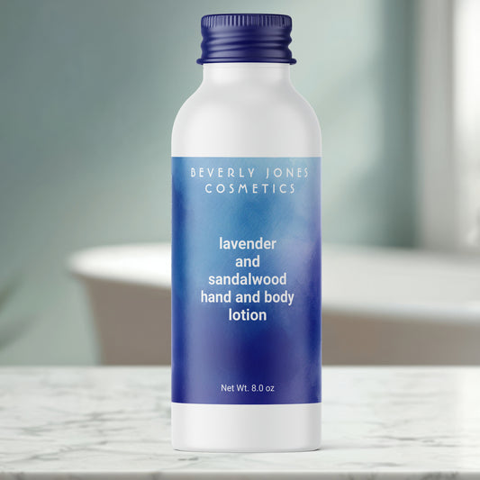 Watercolor Blue and Purple cosmetics bottle label