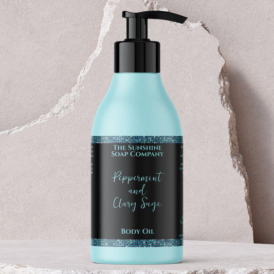 Teal Blue Glitter & Black Cosmetics Bottle Label