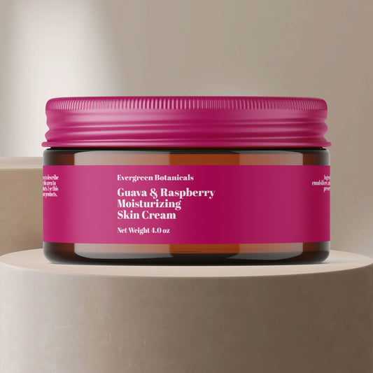 Modern hot pink cosmetics jar label 1 x 7.25