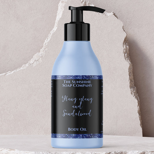 Blue Glitter & Black Cosmetics Bottle Label