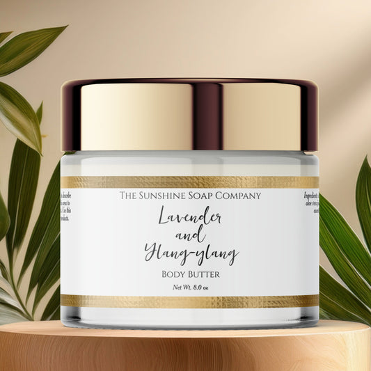 White and Faux Hammered Gold Foil Cosmetics Jar Label