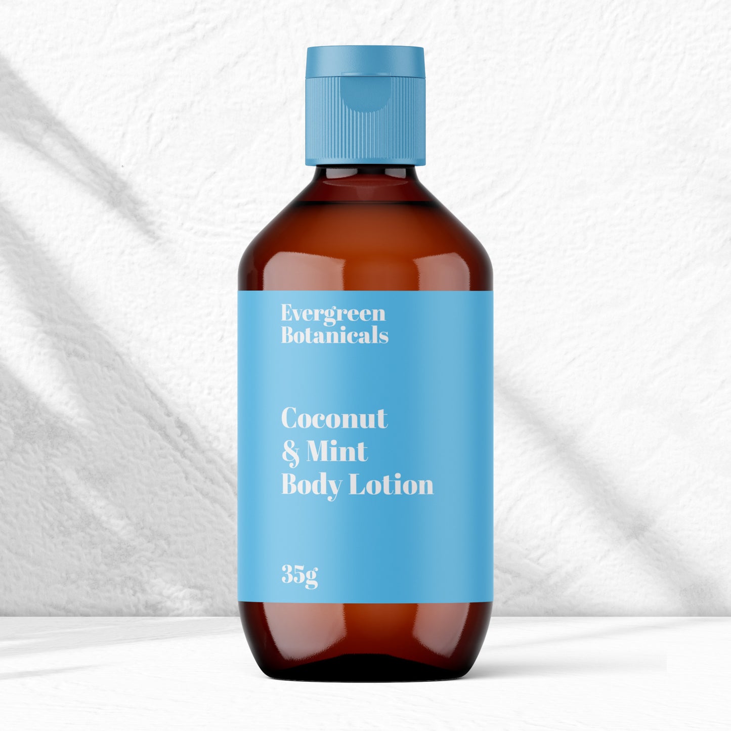 Light Blue Modern Cosmetics Bottle Label