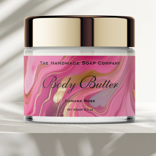 Cosmetics Jar Label - Pink Marble and Gold