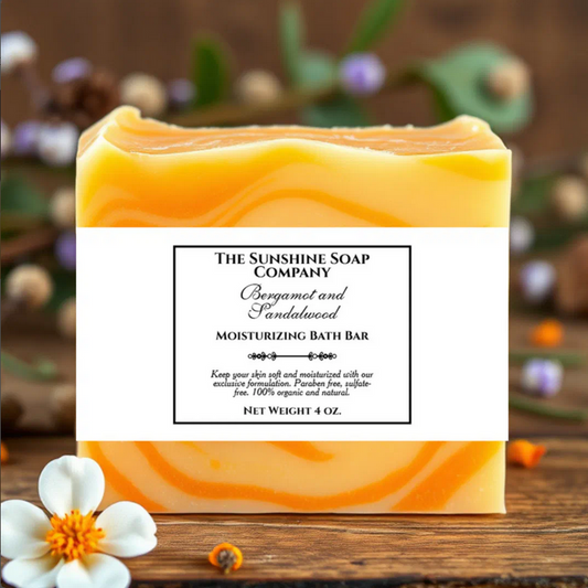 Vintage White Soap Belly Band with a Rectangular Frame