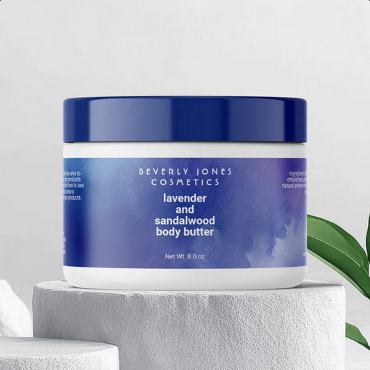 Blue and Purple Waterproof Wrap Around Cosmetics Jar Label