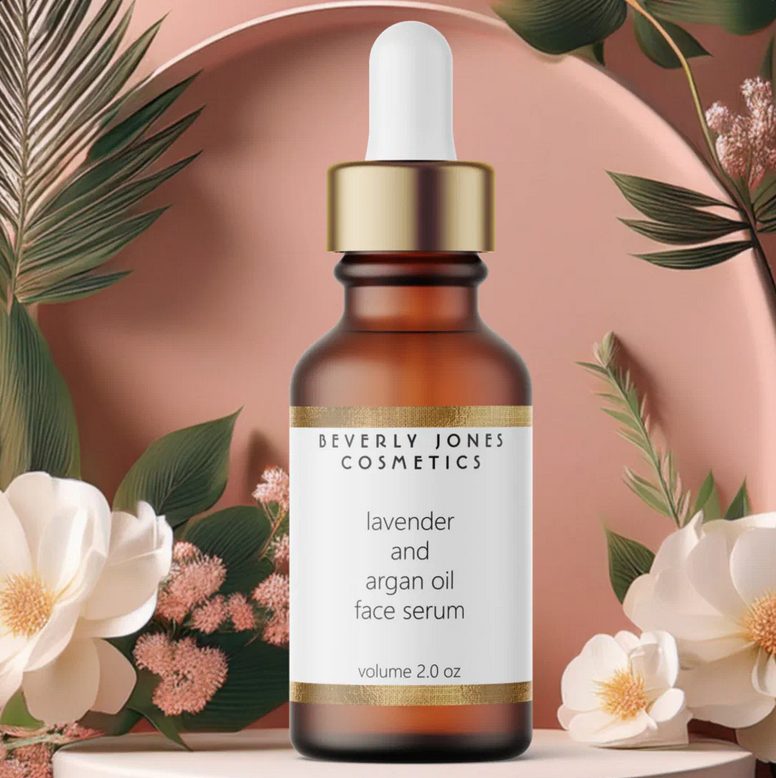 White and Gold Waterproof Cosmetics Dropper Bottle Label