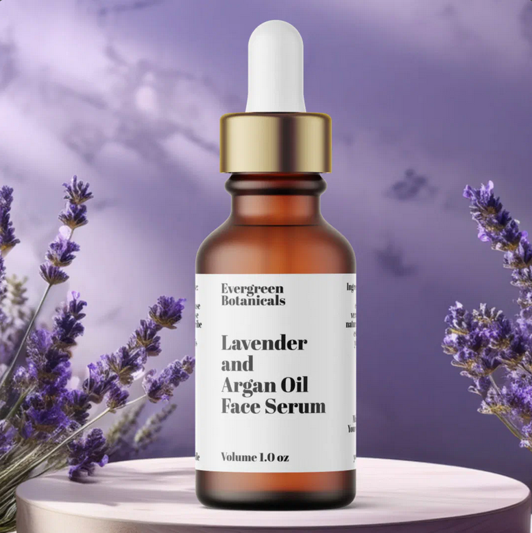 Modern White Cosmetics Dropper Bottle Label