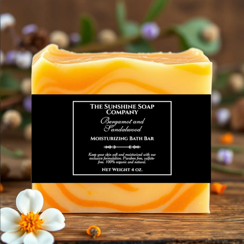 Vintage Black Soap Belly Band with a Rectangular Frame