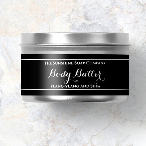 Black Body Butter jar label 1 x 7.25