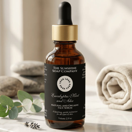 Black Cosmetics Bottle label with logo