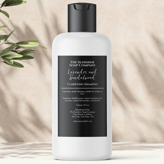 Black minimalist waterproof cosmetics bottle label