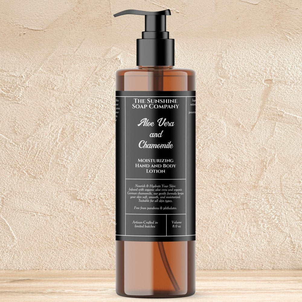 Black rustic cosmetics bottle label 4 oz 8 oz