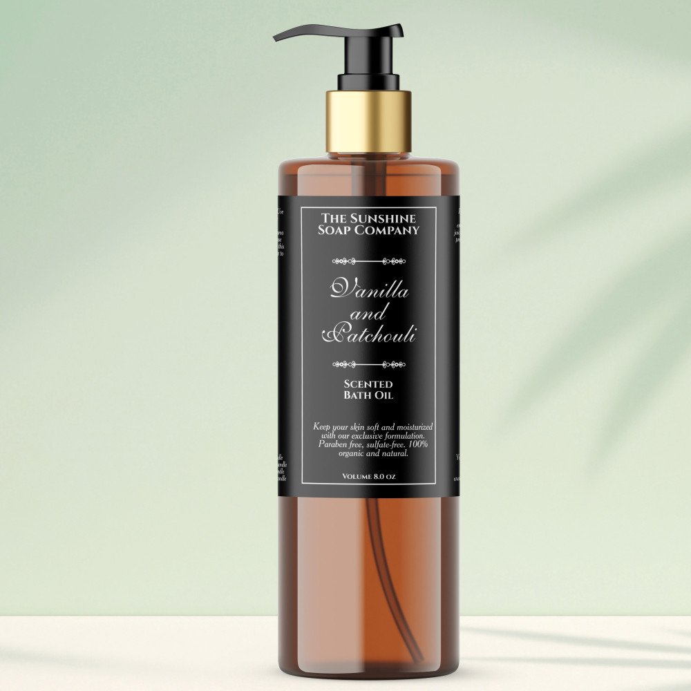 Black vintage waterproof cosmetics bottle label