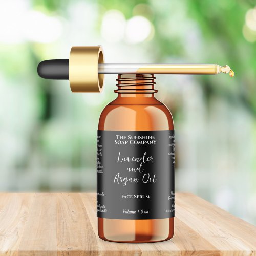 Black Waterproof Cosmetics Dropper Bottle – Soaplabels