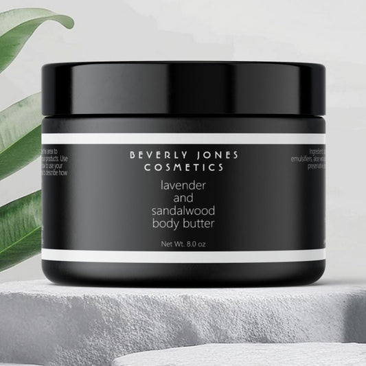 Black White Modern Minimalist Cosmetics Jar Label