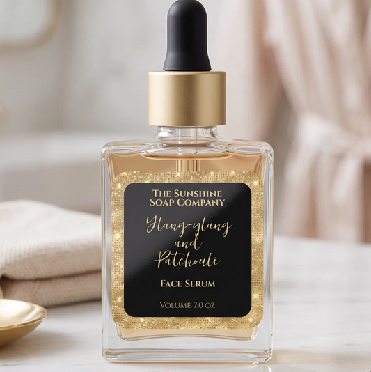 Black Gold Glitter Cosmetics Dropper Bottle Label