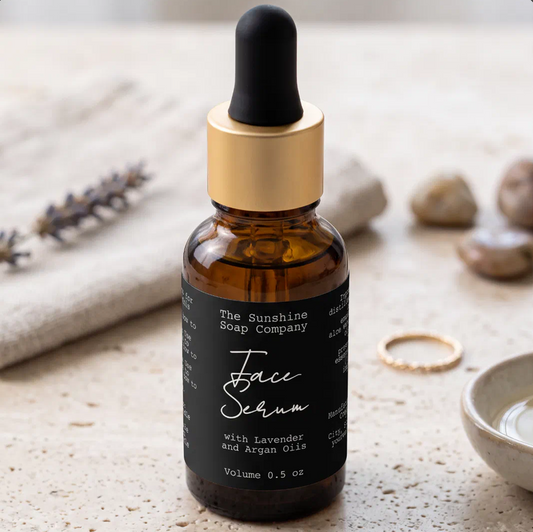 Handwritten Typed Look Black Dropper Bottle Label