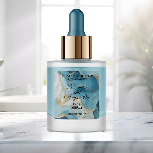 Blue and gold foil dropper bottle label