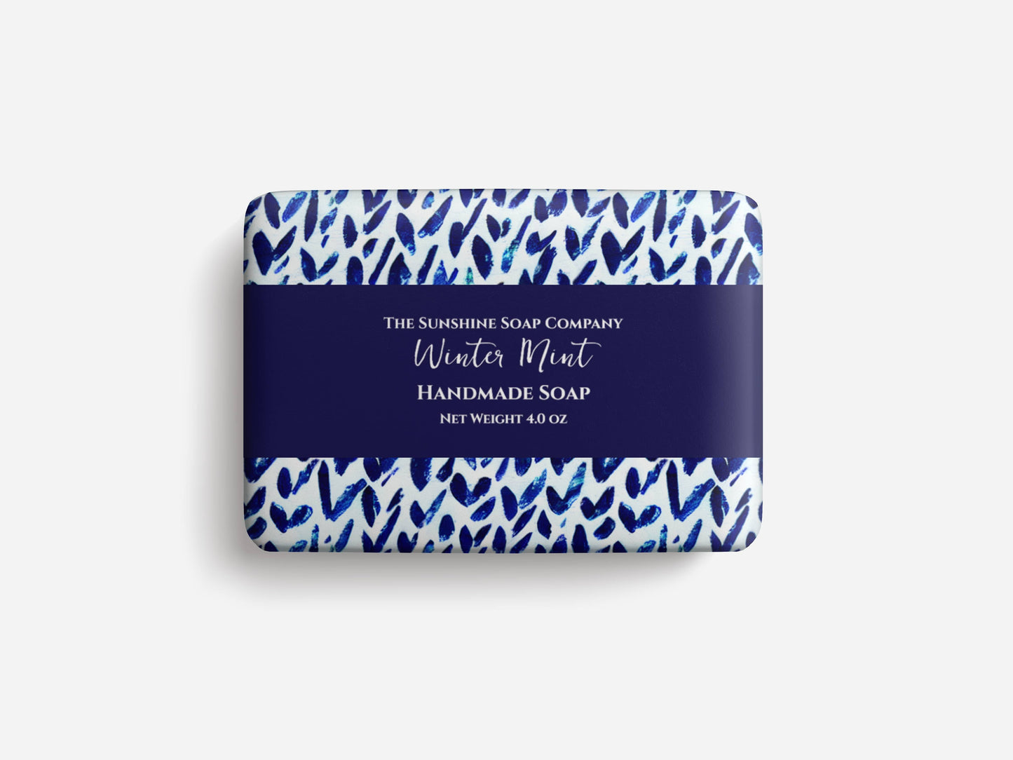 Soap Packaging Paper - Abstract Blue Checks